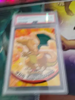 1999 Topps Pokemon TV Charizard PSA 5 - Image 3