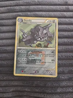 Steelix 24/95 Cosmos Holo Unleashed HGSS Rare Pokemon TCG NM 2010 - Image 1