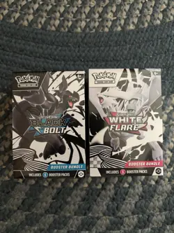 Pokemon Black Bolt and White Flare Booster Bundle (Set of 2) Sealed - New!! - Image 1