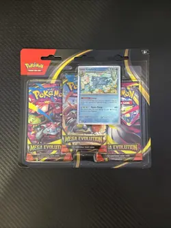Pokemon TCG Mega Evolution 3 Pack Blister (Golduck) Factory Sealed - Image 1