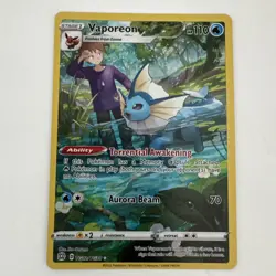 Pokemon Vaporeon TCG TG02/TG30 Brilliant Stars Trainer Gallery Ultra Rare Holo - Image 1