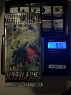 Heavy 8.86g Pokemon Sealed Paradigm Trigger Japanese Booster Pack - Image 1