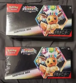 Pokemon TCG Lot Of (2) Prismatic Evolutioms, Surprise Box, English - Image 1