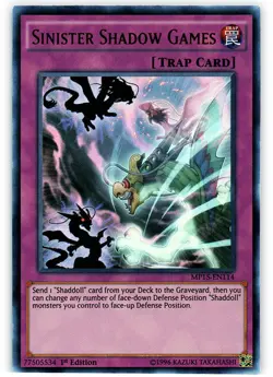Yugioh! LP Sinister Shadow Games - MP15-EN114 - Ultra Rare - 1st Edition Lightly - Image 1