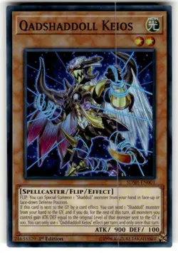 Yugioh Qadshaddoll Keios SDSH-EN001 Super Rare 1st Ed NM - Image 1