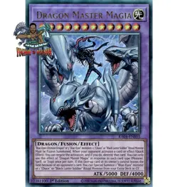 Yugioh! 1x Dragon Master Magia RA04-EN055 Ultimate Rare 1st Ed NM - Image 1