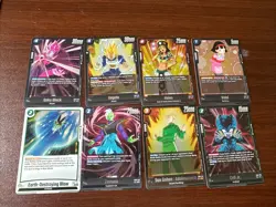 Dragon Ball Z card Lot 8 game cards Good Condition! - Image 1