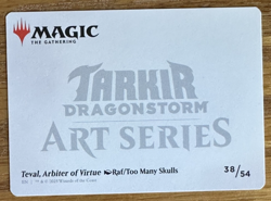 MTG Tarkir Dragonstorm Art Card, Teval, Arbiter of Virtue 38/54 - Image 2