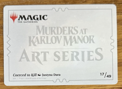 MTG Murders At Karlov Manor Art Card, Coerced to Kill 17/49 - Image 2