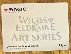 MTG Wilds of Eldraine Enchanting Tales Art Card, Knickknack Ouphe 50/81 - Image 2