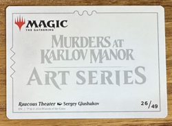 MTG Murders At Karlov Manor Art Card, Raucous Theater 26/49 - Image 2