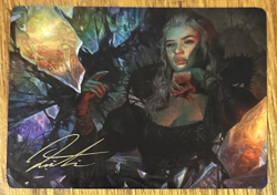 MTG Wilds of Eldraine Enchanting Tales Art Card, Prophetic Prism 45/81 Gold Sign - Image 1