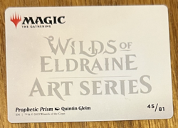 MTG Wilds of Eldraine Enchanting Tales Art Card, Prophetic Prism 45/81 Gold Sign - Image 2