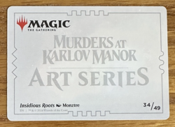 MTG Murders At Karlov Manor Art Card, Insidious Roots 34/49 - Image 2