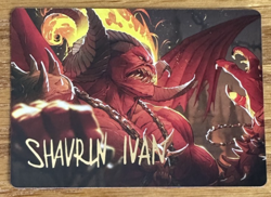 MTG Murders At Karlov Manor Art Card, Rakdos, Patron of Chaos 45/49 Gold Signed - Image 1