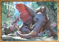 MTG Murders At Karlov Manor Art Card, Loxodon Eavesdropper 15/49 - Image 1