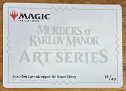 MTG Murders At Karlov Manor Art Card, Loxodon Eavesdropper 15/49 - Image 2