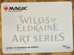 MTG Wilds of Eldraine Enchanting Tales Art Card, Leyline of Abundance 73/81 - Image 2