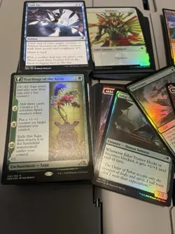 MTG Neon Dynasty Bulk Lot 1lb Or 250ish Mix Of All Rarities, Foils, Commons - Image 2