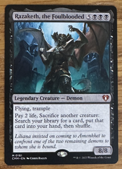 MTG Commander Masters, Razaketh, the Foulblooded - Image 1