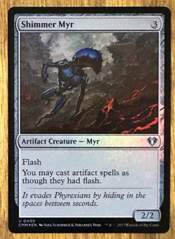 MTG Commander Masters, Shimmer Myr - Foil - Image 1