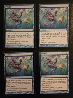 Mtg 4 Ponder Lorwyn Light Play - Image 1