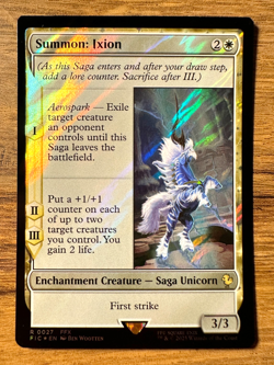 Magic MTG Final Fantasy Summon: Ixion #27 *SURGE FOIL* Rare Commander - Image 1