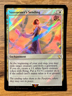 Magic MTG Final Fantasy Summoner's Sending #29 *SURGE FOIL* Rare Commander - Image 1