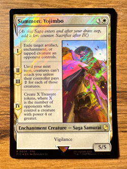 Magic MTG Final Fantasy Summon: Yojimbo #28 *SURGE FOIL* Rare Commander - Image 1