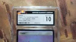 MTG Plains #1939 Rainbow Foil Secret Lair Drop SpongeBob Under The Sea CGC 10 - Image 2