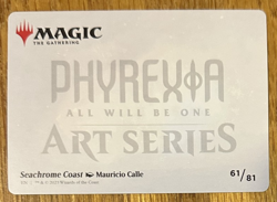 MTG Phyrexia: All Will Be One Art Card, Seachrome Coast 61/81 - Image 2