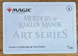 MTG Murders At Karlov Manor Art Card, Extract a Confession 7/49 - Image 2