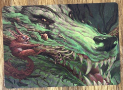 MTG Wilds of Eldraine Enchanting Tales Art Card, Leaping Ambush 26/81 - Image 1