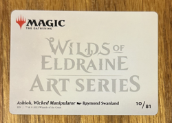 MTG Wilds of Eldraine Enchanting Tales Art Card, Ashiok, Wicked Manipulator10/81 - Image 2
