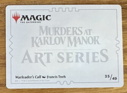 MTG Murders At Karlov Manor Art Card, Warleader's Call 35/49 - Image 2