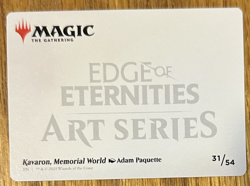MTG Edge of Eternities Art Card, Kavaron, Memorial World 31/54 - Image 2