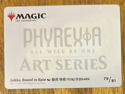 MTG Phyrexia: All Will Be One Art Card, Lukka, Bound to Ruin 79/81 - Image 2