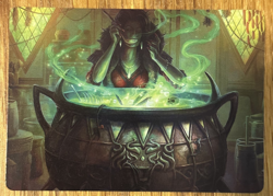 MTG Wilds of Eldraine Enchanting Tales Art Card, Agatha's Soul Cauldron 42/81 - Image 1