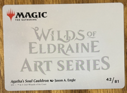 MTG Wilds of Eldraine Enchanting Tales Art Card, Agatha's Soul Cauldron 42/81 - Image 2