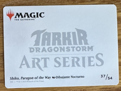 MTG Tarkir Dragonstorm Art Card, Shiko, Paragon of the Way 37/54 - Image 2