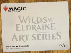 MTG Wilds of Eldraine Enchanting Tales Art Card, Waste Not 70/81 - Image 2