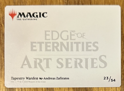 MTG Edge of Eternities Art Card, Tapestry Warden 23/54 - Image 2