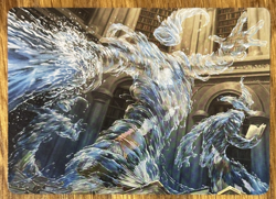 MTG Wilds of Eldraine Enchanting Tales Art Card, Splashy Spellcaster 9/81 - Image 1