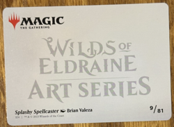 MTG Wilds of Eldraine Enchanting Tales Art Card, Splashy Spellcaster 9/81 - Image 2