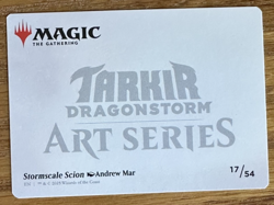 MTG Tarkir Dragonstorm Art Card, Stormscale Scion 17/54 - Image 2