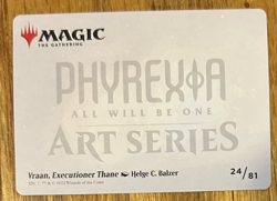 MTG Phyrexia: All Will Be One Art Card, Vraan, Executioner Thane 24/81 - Image 2