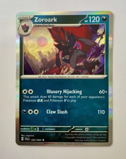 Zoroark Holo Rare 032/064 Shrouded Fable 2024 Pokemon NM - Image 1
