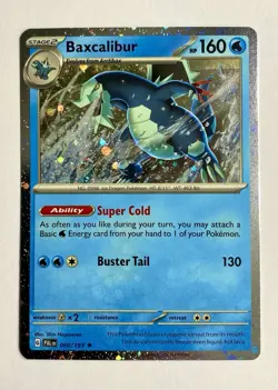 Pokemon TCG - Baxcalibur - 060/193 - Cosmos Holo - Rare - Paldea Evolved - Mint - Image 1