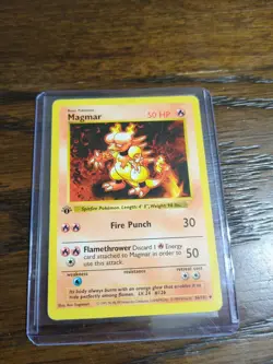 Pokemon TCG First Edition Magmar 036/102 Base Set (Shadowless) Regular - Image 1