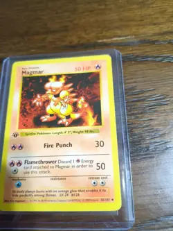 Pokemon TCG First Edition Magmar 036/102 Base Set (Shadowless) Regular - Image 2